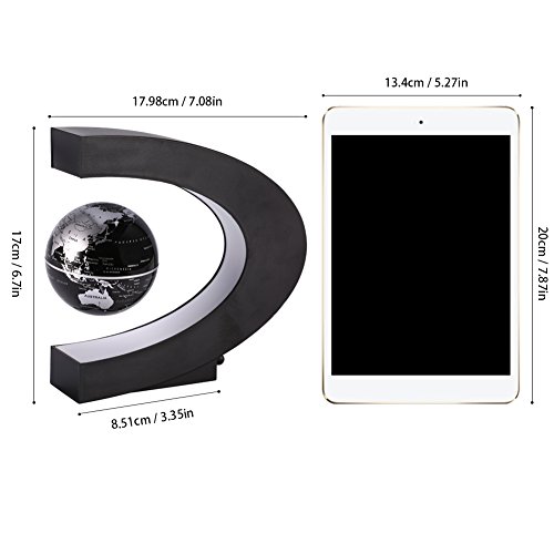 Yosoo-C-Forma-Decoracin-Levitacin-Magntica-Flotante-Globo-Luz-LED-de-mapa-del-mundo--regalo-de-Navidad