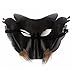 Partyfareast Cosplay Wolf Costume Mask Full Face Mask for Men Women (Gold)