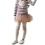 Winter Kids Girls Ruffle Leggings Gauze Culottes Tutu Skirt Clothes Pants 2-7Y