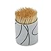 Chef Craft Select Toothpicks with Ceramic Holder, 3 inches in length 350 piece set, Design May Vary