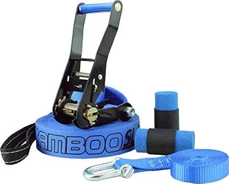 Slackline Zamboo Pro Black 30 Metros - Azul