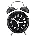 Alarm clock for bedrooms, [2018 Upgrade] 4.9’’ No Ticking Movement and Big Stereoscopic Digital Twin Bell Alarm Clock, Super Loud Alarm Clock for Heavy Sleepers