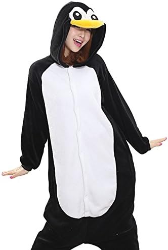 Afoxsos Women's Adult Pajamas Cosplay Onesie Sleepwear Penguin (US/SMALL, Penguin)