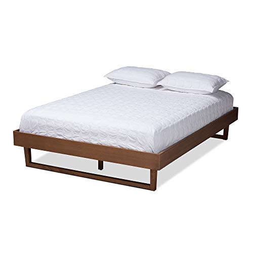 Baxton Studio Bed Frame, King, Brown