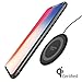 Viotek FASTPAD Ultra-Slim Wireless Charging Pad Qi-Certified Wireless Charger for iPhone X iPhone 8 8 Plus 7.5W Fast Charging, Water Resistant, No Heating (No AC Adapter)