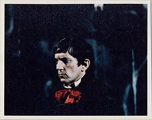 Photographs - Jonathan Frid as Barnabas Collins wearing red cravat Dark Shadows 8x10 photo