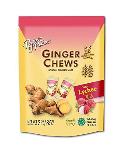 image for 5 Packs of Prince Of Peace 100 Percent Natural Ginger Candy Chews With