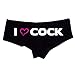 I Love COCK Sexy Women's Cheeky Boyshort Cotton Bikini Bottom Panties