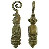 bOdfx Dayak Brass Protective Figure Ear Weights. 1 Pair