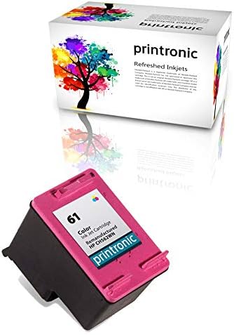 PrintronicRemanufactured HP 61 Ink Cartridge for HP Envy 4500 5530 Deskjet 2540 1510 2050 3050 OfficeJet 4630 Printers (1 Color)