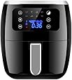 6QT Large Air Fryer, Digital Touch Screen Deep Fryers, 8 Presets for Fry, Roast, Dehydrate & Bake with Nonstick Basket , 1700W, Compact & Lightweight Air Frier