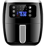 6QT Large Air Fryer, Digital Touch Screen Deep Fryers, 8 Presets for Fry, Roast, Dehydrate & Bake with Nonstick Basket , 1700