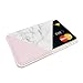 Obbii Baby Pink Marble PU Leather Card Holder for Back of Phone with 3M Adhesive Stick-on Credit Card Wallet Pockets for iPhone and Android Smartphones