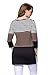 TraMulbery Womens Back Lace Color Block T-shirt Plaid Hem Casual Long Sleeve Blouses and Tops