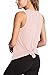 FALLINLOVE Womens Yoga Tops Mesh Activewear Workouts Clothes Fitness Shirts Sexy Open Back Sports Tank Tops