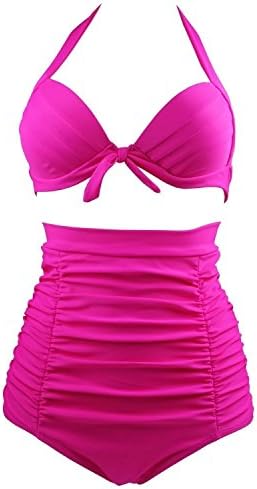 bikini Sexy Women's Vintage High Waist Retro Swimsuit Set Swimwear Charming