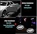 2Pcs Car Door Welcome Light Wireless LED Ghost Shadow Projector Logo Light Car Door Courtesy Light Lamp Suitable For Jeep All Models (For Jeep)
