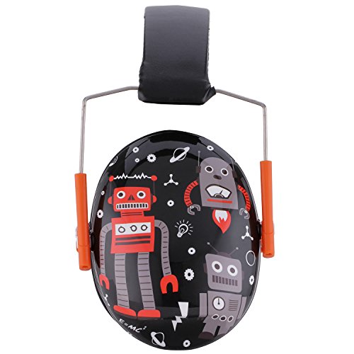 Snug Kids Earmuffs/Best Hearing Protectors - Adjustable Headband Ear Defenders for Children and Adults Robots
