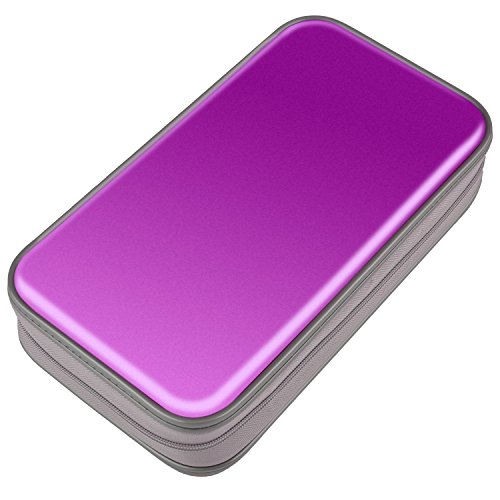 Fanspack CD Case, 80 Capacity DVD Storage DVD Case VCD Wallet Storage Organizer Plastic Protective CD Case Holder