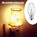9-Pack,7 Watt Salt Lamps and Night Light Replacement Bulbs, Crystal Clear Glass,C7/7 Watt/120 V/45 Lumen,E12 Candelabra Base Long Life Bulbs
