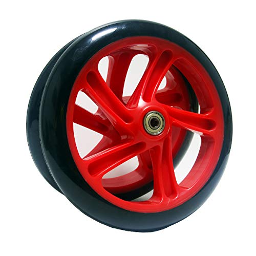 Z-FIRST 2PCS 200mm Adult Scooter Wheels with ABEC 9 Bearings for Razor and Adult Kick Scooters