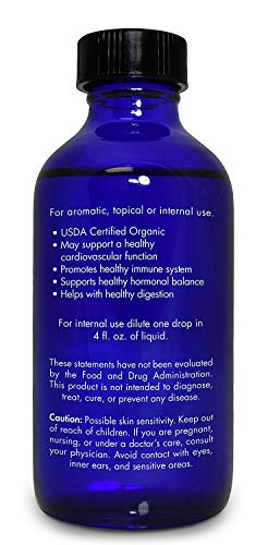 Zongle USDA Certified Organic Marjoram Essential Oil, Safe to Ingest, Origanum Majorana, 1 OZ