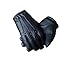 Ergonomic Cut Leather Driving Gloves (Small, Black)
