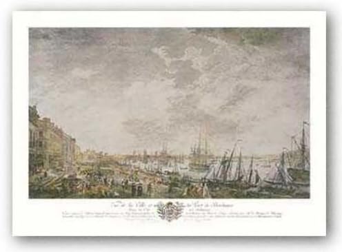 Amazon Com Vue De La Ville Et Du Port De Bordeaux Poster Print Posters Prints