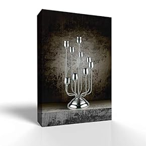 Canvas Wall Art - Elegant European Candle - Modern Home Art Stretched and Framed Ready to Hang - 12x18 inches