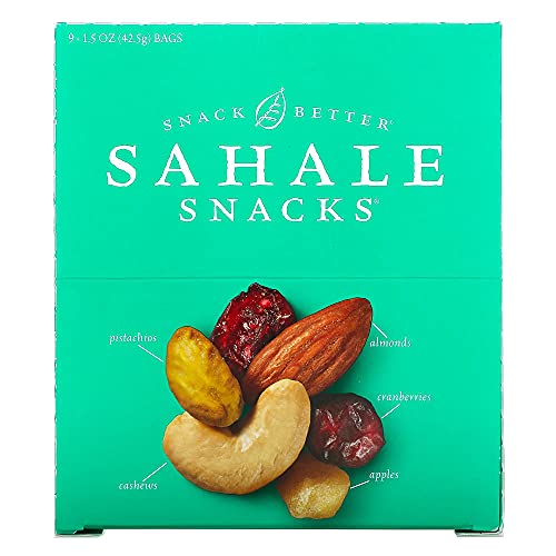 Sahale Snacks Classic Fruit and Nut Trail Mix, 1.5 Ounces (Pack of 9