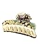 uxcell Women Spring Loaded Flower Print Hair Jaw Claw Clamp Clip