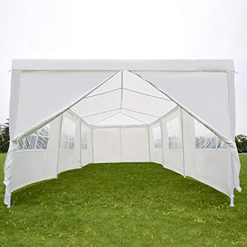 oldzon 10'x30' Canopy Party Wedding Tent Heavy Duty Gazebo Cater Event W/Side Walls with Ebook