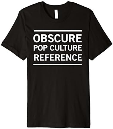 Mens Obscure Pop Culture Reference T-Shirt Large Black