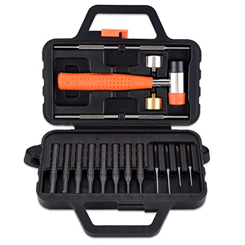 Pridefend Punch Set, Hammer with Brass Steel Nylon and Rubber