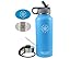 Smart Flask Stainless Steel Water Bottle, Available in 2 Colors, 32 Oz., Vacuum Insulated, Includes Leakproof Metal Lid, and convenient Straw Lid (Caribbean Blue)