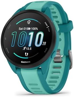 Forerunner 165 Music, 43mm, Smartwatch GPS per la Corsa, Aqua