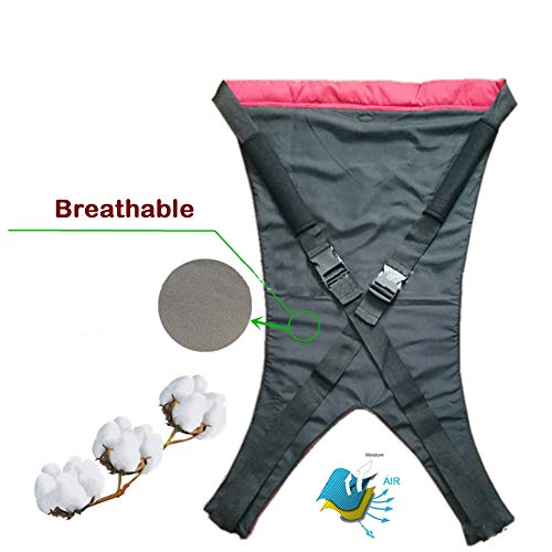 Aochol Patient Lift Sling, Oxford Cloth Cotton Waterproof Fabric Stair Slide Board Transfer Belt Emergency Evacuation Chair, One-Person Transferring Belt Carrying Up Down Stairs to Bed,Wheelchair