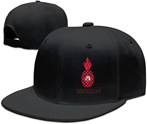 ZMILY Davidson Wildcats - Pineapple Logo Men Fashion Baseball Cap Adjustable Travel Black Cap&amp;Hat