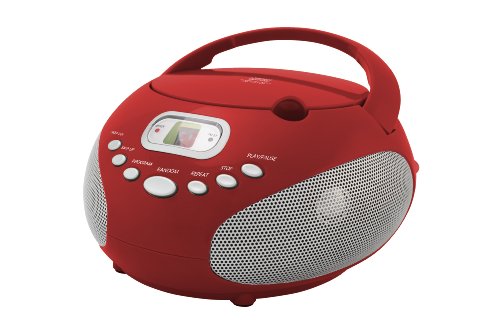 Riptunes-CDB200-Portable-CD-Boombox-Red