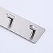 Kes Self Adhesive Hooks Rail Stainless Steel 7-Hook Rack Bath Towel Hook Sticky Bathroom Kitchen Towel Multi Hanger Brushed Finish, A7063H7-2