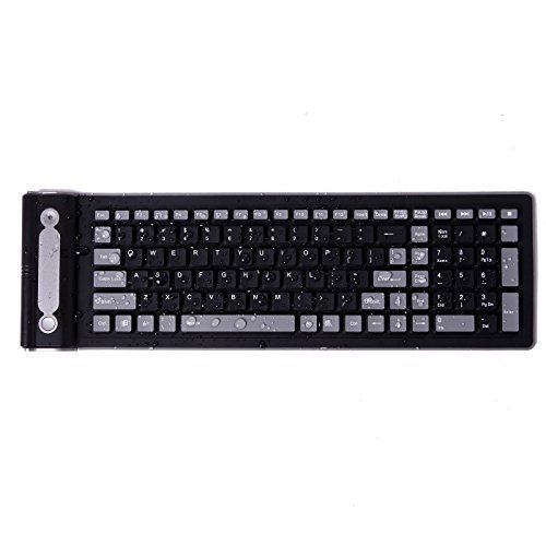 Flexible 2.4g Mini Wireless Silicone Keyboard Spillproof Roll up Portable Folding Pocket Silent Typing Silicone Keyboard