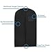Black Garment Bag 55 Inch Suit Dress Cover for with with a Transparent Clear Panel for Easy Viewing