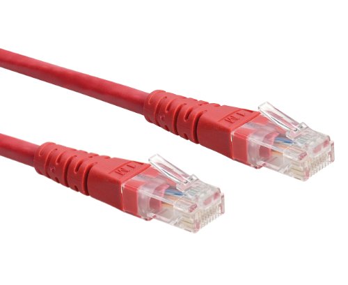 ROLINE Cordon LAN Cat 6 | Câble réseau UTP Ethernet avec connecteur RJ45 | rouge 1 m