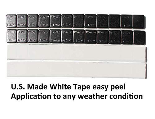 Accretion 1/4 Oz Black Lead Free Adhesive Backed Wheel Weights (12 Oz Pack)