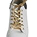 ZYL Leather Shoe Laces for Unisex Boots & Sneakers Thin Sheepskin Leather Flat shoelaces for Dress and Leather Shoes
