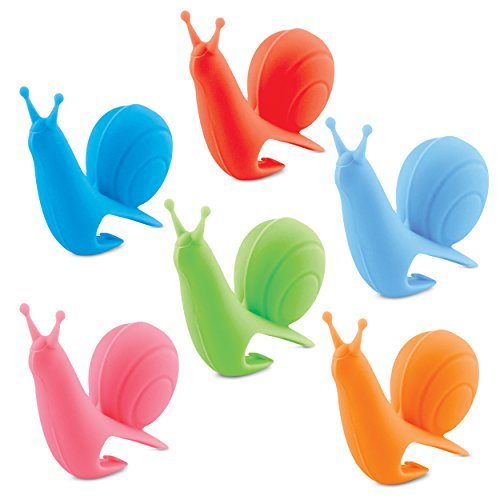 Snail Tea Bag Holder - Set of 6 - Washable & Reusable by MERRY BIRD Snail Tea Bag Holder - Set of 6 - Washable & Reusable by MERRY BIRD