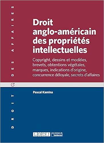 Amazon Fr Droit Anglo Americain Des Proprietes Intellectuelles Kamina Pascal Livres
