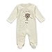 Babe Maps Unisex Baby's Long Sleeve Footie 100% Cotton