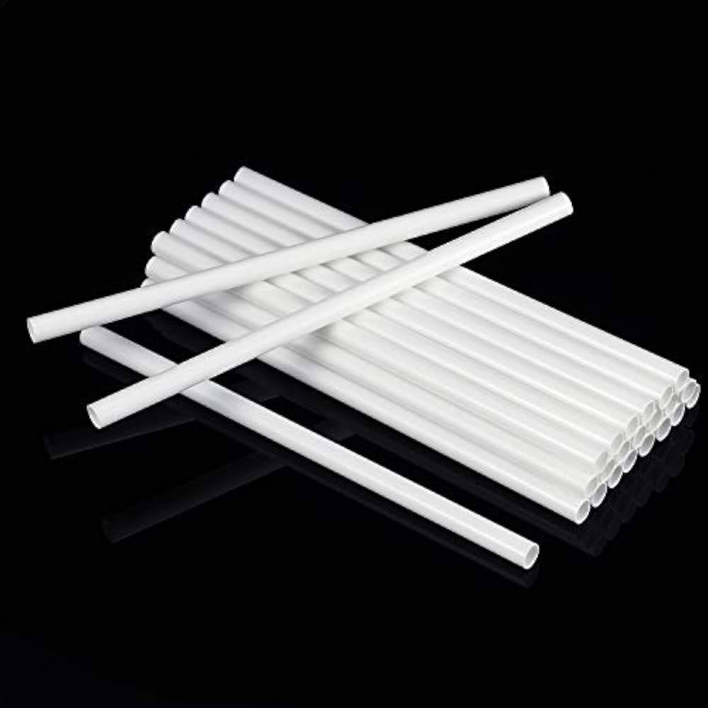 24 Pieces Plastic White Cake Dowel Rods For Tiered Construction And