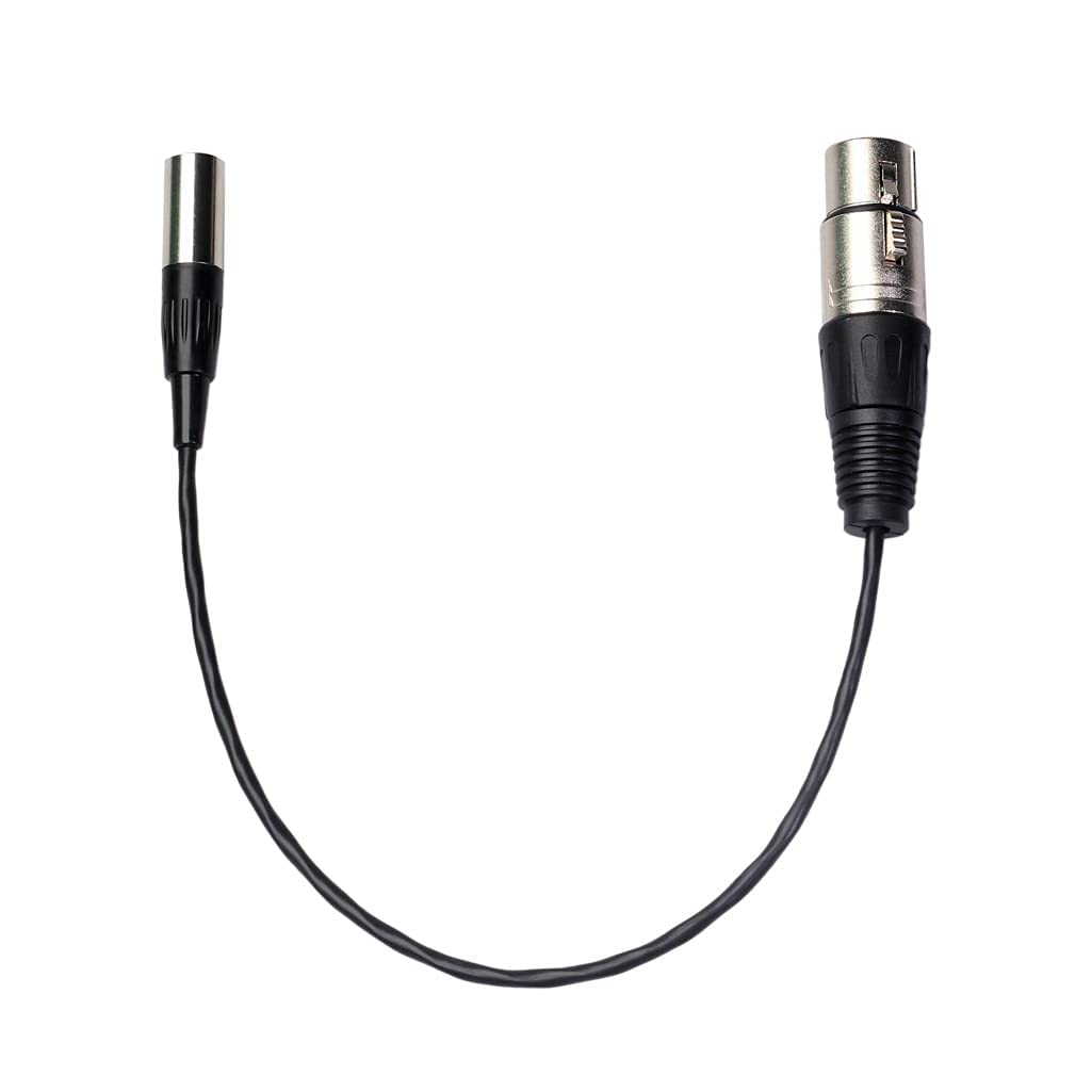 Audio Cable, Zinc Alloy Mini XLR 3pin Male to XLR 3pin Female Aluminum Foil Shielded Copper Wire Audio Cable